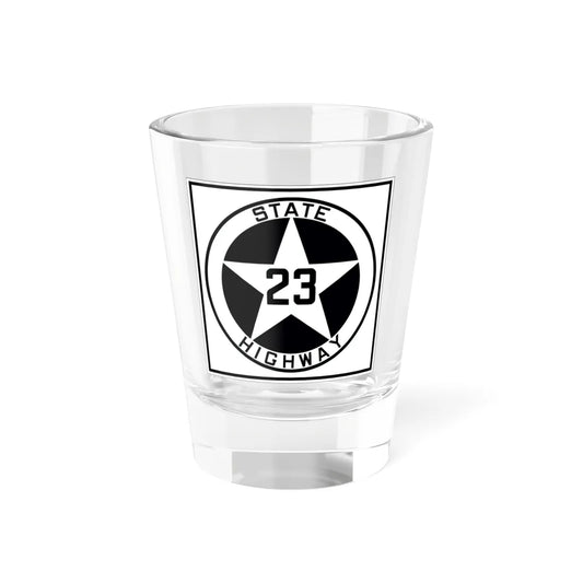 Texas 23 1917 (Texas) (Road Sign) Shot Glass 1.5oz 1.5oz - Go Mug Yourself