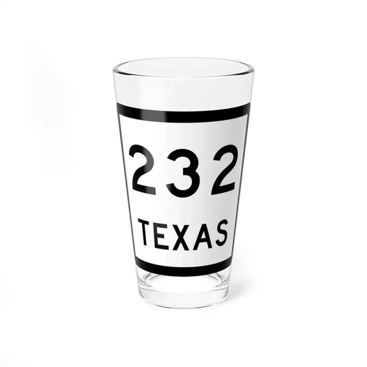 Texas 232 (Texas) (Road Sign) Pint Glass 16oz 16oz - Go Mug Yourself