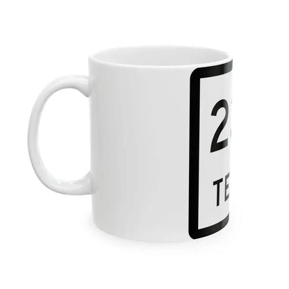 Texas 235 (Texas) (Road Sign) White Coffee Mug - Go Mug Yourself