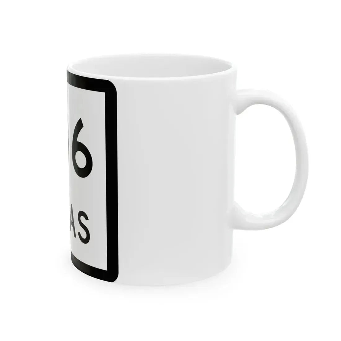 Texas 236 (Texas) (Road Sign) White Coffee Mug - Go Mug Yourself