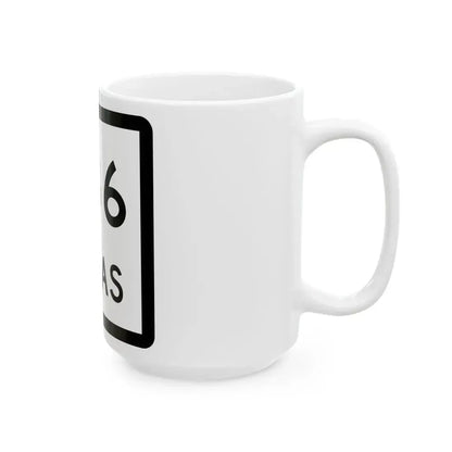 Texas 236 (Texas) (Road Sign) White Coffee Mug - Go Mug Yourself