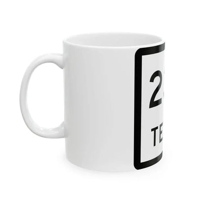 Texas 239 (Texas) (Road Sign) White Coffee Mug - Go Mug Yourself