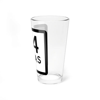 Texas 24-D (Texas) (Road Sign) Pint Glss 16oz - Go Mug Yourself