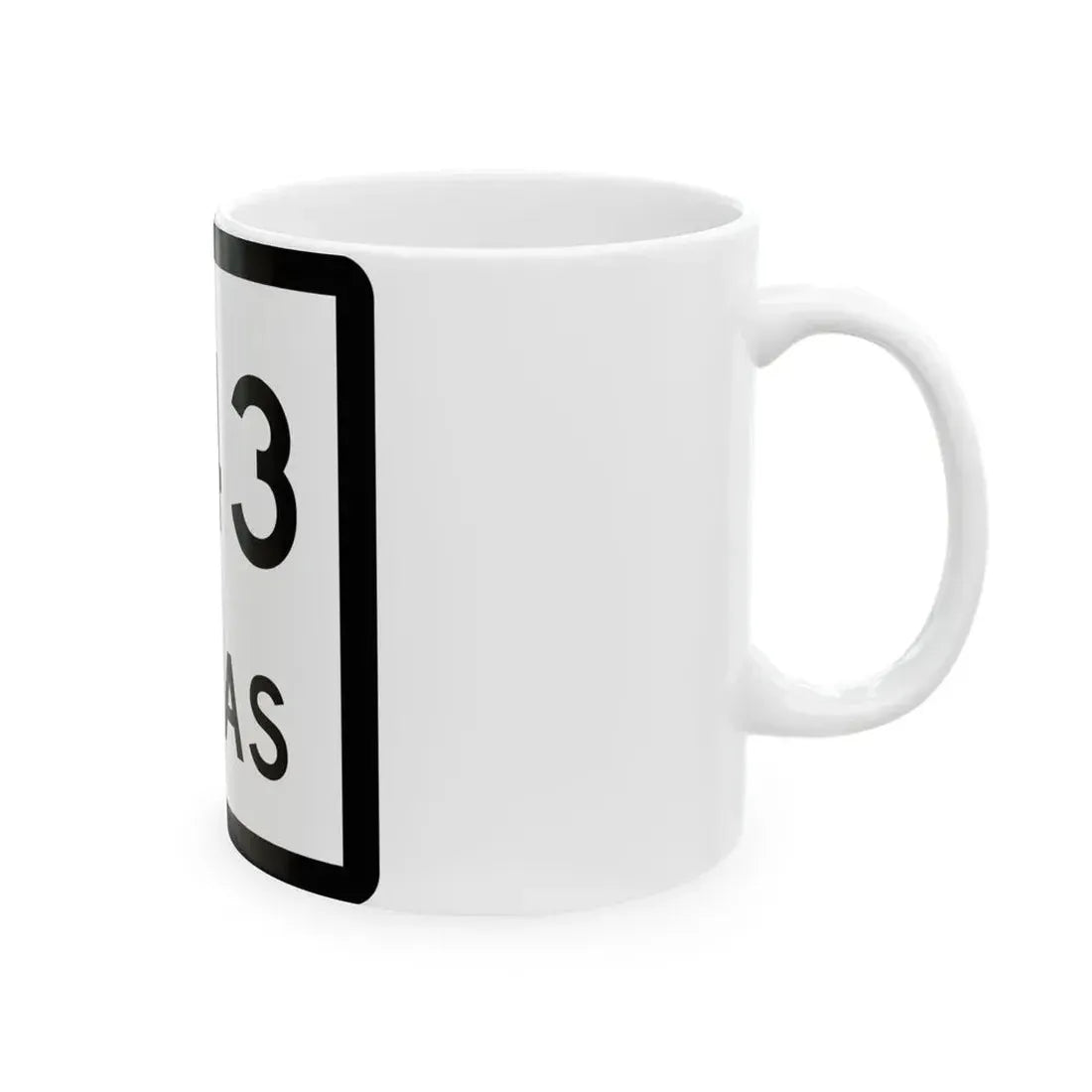 Texas 243 (Texas) (Road Sign) White Coffee Mug - Go Mug Yourself