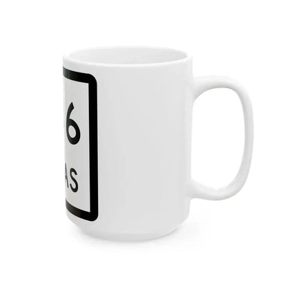 Texas 246 (Texas) (Road Sign) White Coffee Mug - Go Mug Yourself