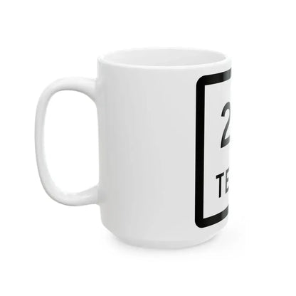 Texas 251 (Texas) (Road Sign) White Coffee Mug - Go Mug Yourself