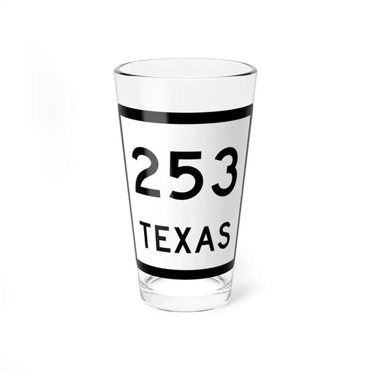 Texas 253 (Texas) (Road Sign) Pint Glss 16oz 16oz - Go Mug Yourself