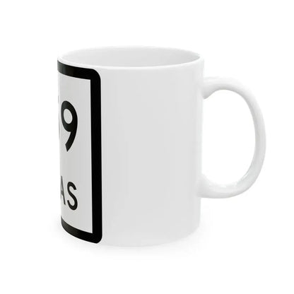 Texas 259 (Texas) (Road Sign) White Coffee Mug - Go Mug Yourself
