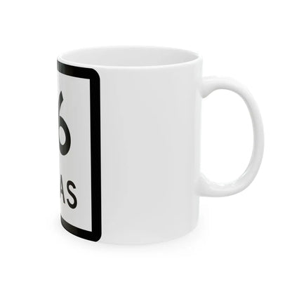 Texas 26 (Texas) (Road Sign) White Coffee Mug - Go Mug Yourself