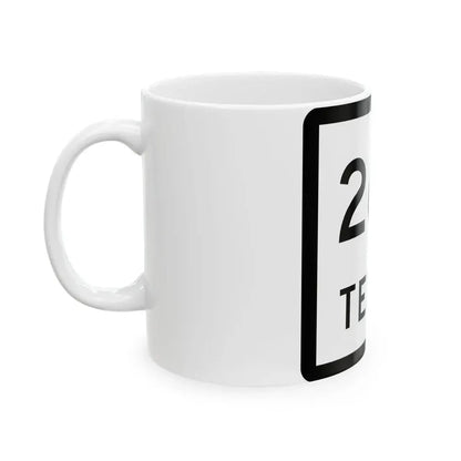 Texas 263 (Texas) (Road Sign) White Coffee Mug - Go Mug Yourself