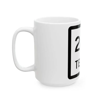 Texas 263 (Texas) (Road Sign) White Coffee Mug - Go Mug Yourself