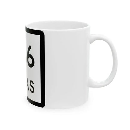 Texas 266 (Texas) (Road Sign) White Coffee Mug - Go Mug Yourself