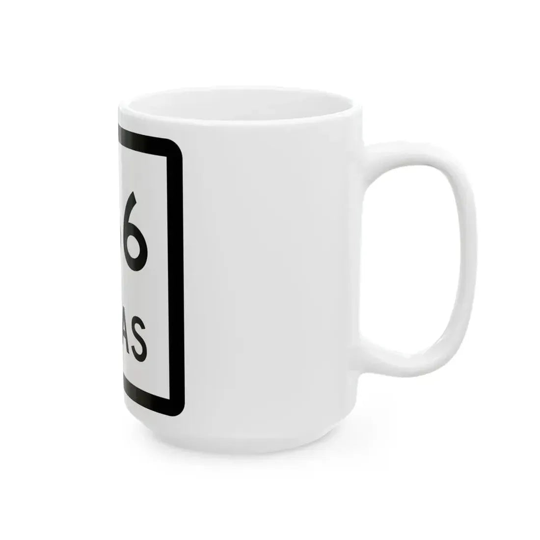 Texas 266 (Texas) (Road Sign) White Coffee Mug - Go Mug Yourself