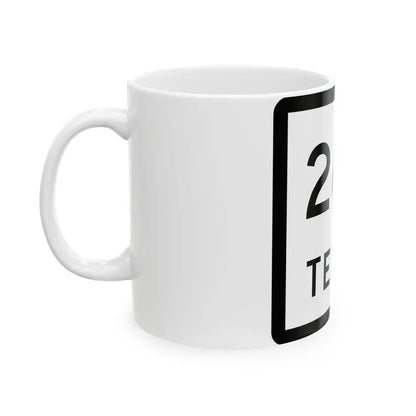 Texas 267 (Texas) (Road Sign) White Coffee Mug - Go Mug Yourself