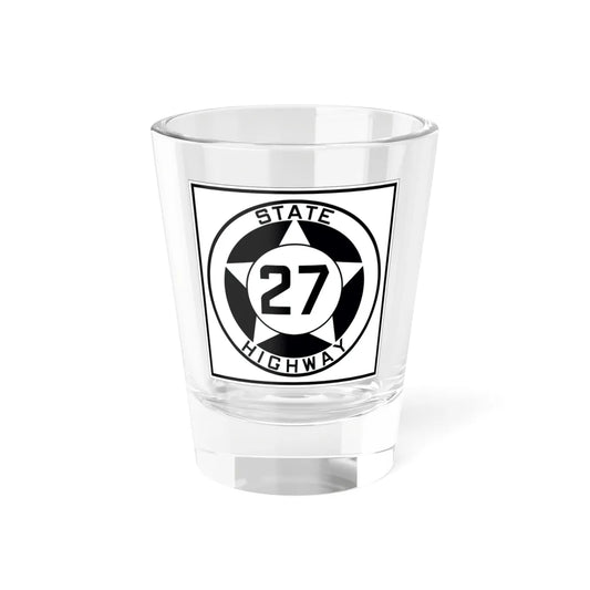 Texas 27 1935 (Texas) (Road Sign) Shot Glass 1.5oz 1.5oz - Go Mug Yourself