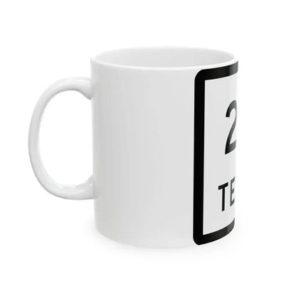 Texas 271 (Texas) (Road Sign) White Coffee Mug - Go Mug Yourself