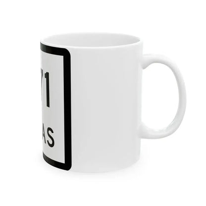 Texas 271 (Texas) (Road Sign) White Coffee Mug - Go Mug Yourself