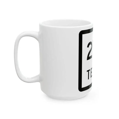 Texas 276 (Texas) (Road Sign) White Coffee Mug - Go Mug Yourself
