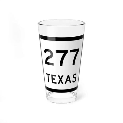 Texas 277 (Texas) (Road Sign) Pint Glass 16oz 16oz - Go Mug Yourself