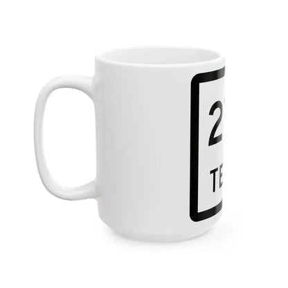 Texas 279 (Texas) (Road Sign) White Coffee Mug - Go Mug Yourself