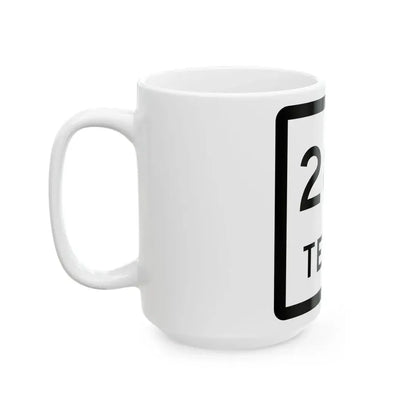 Texas 282 (Texas) (Road Sign) White Coffee Mug - Go Mug Yourself