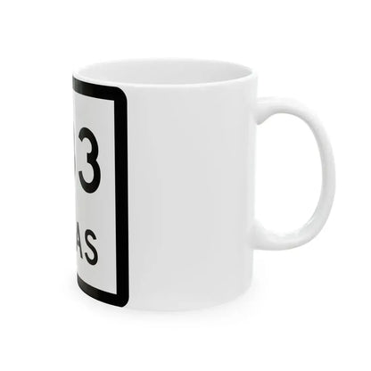 Texas 283 (Texas) (Road Sign) White Coffee Mug - Go Mug Yourself