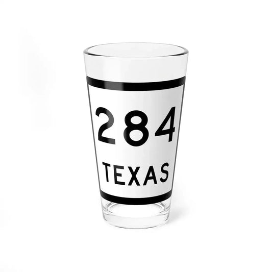 Texas 284 (Texas) (Road Sign) Pint Glass 16oz 16oz - Go Mug Yourself