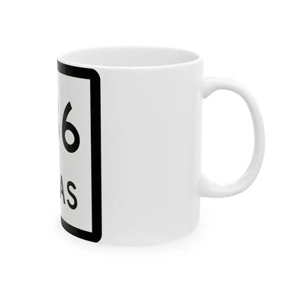 Texas 286 (Texas) (Road Sign) White Coffee Mug - Go Mug Yourself