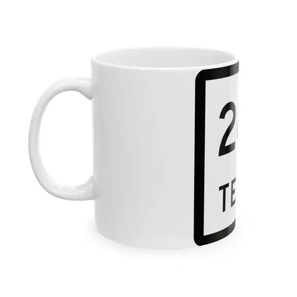 Texas 287 (Texas) (Road Sign) White Coffee Mug - Go Mug Yourself