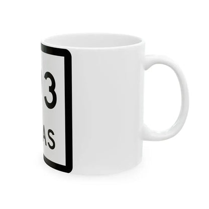 Texas 293 (Texas) (Road Sign) White Coffee Mug - Go Mug Yourself