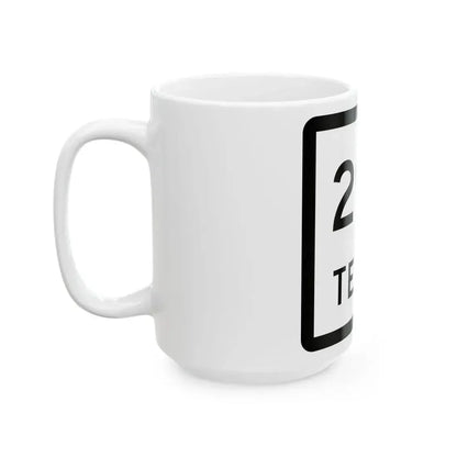 Texas 297 (Texas) (Road Sign) White Coffee Mug - Go Mug Yourself