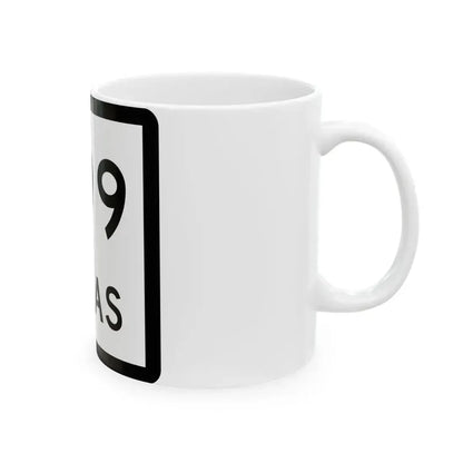 Texas 299 (Texas) (Road Sign) White Coffee Mug - Go Mug Yourself