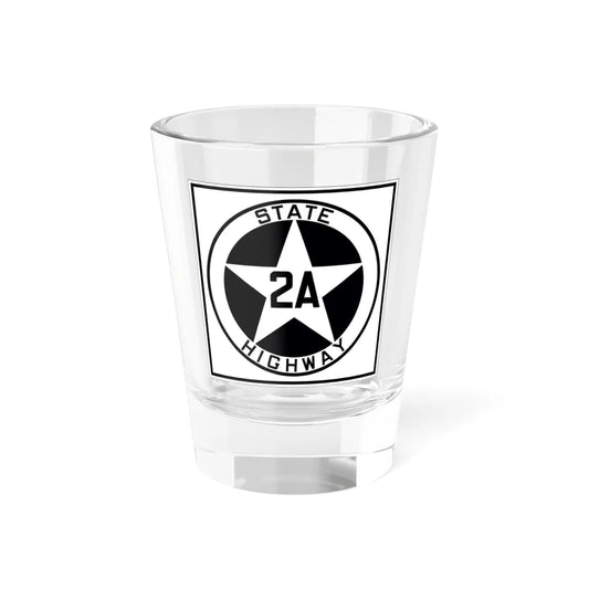Texas 2A 1917 (Texas) (Road Sign) Shot Glass 1.5oz 1.5oz - Go Mug Yourself
