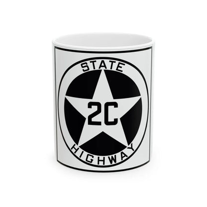 Texas 2C 1917 (Texas) (Road Sign) White Coffee Mug 11oz - Go Mug Yourself
