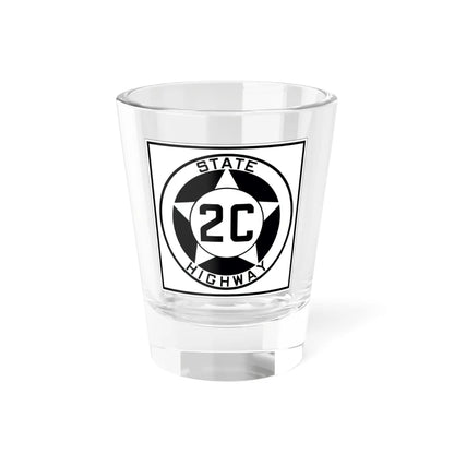 Texas 2C 1935 (Texas) (Road Sign) Shot Glass 1.5oz 1.5oz - Go Mug Yourself