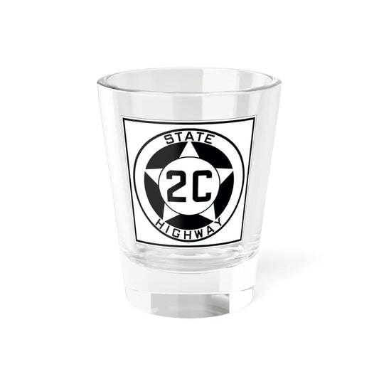 Texas 2C 1935 (Texas) (Road Sign) Shot Glass 1.5oz 1.5oz - Go Mug Yourself