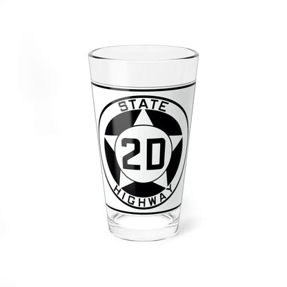 Texas 2D 1935 (Texas) (Road Sign) Pint Glass 16oz 16oz - Go Mug Yourself