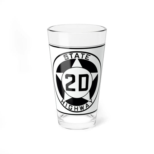 Texas 2D 1935 (Texas) (Road Sign) Pint Glss 16oz 16oz - Go Mug Yourself