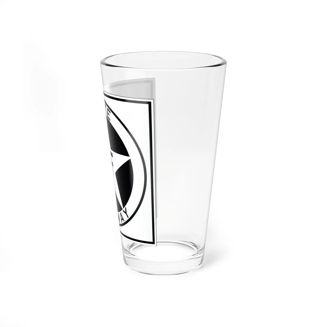 Texas 2F 1917 (Texas) (Road Sign) Pint Glss 16oz - Go Mug Yourself