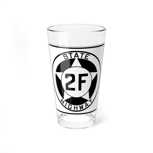 Texas 2F 1935 (Texas) (Road Sign) Pint Glass 16oz 16oz - Go Mug Yourself