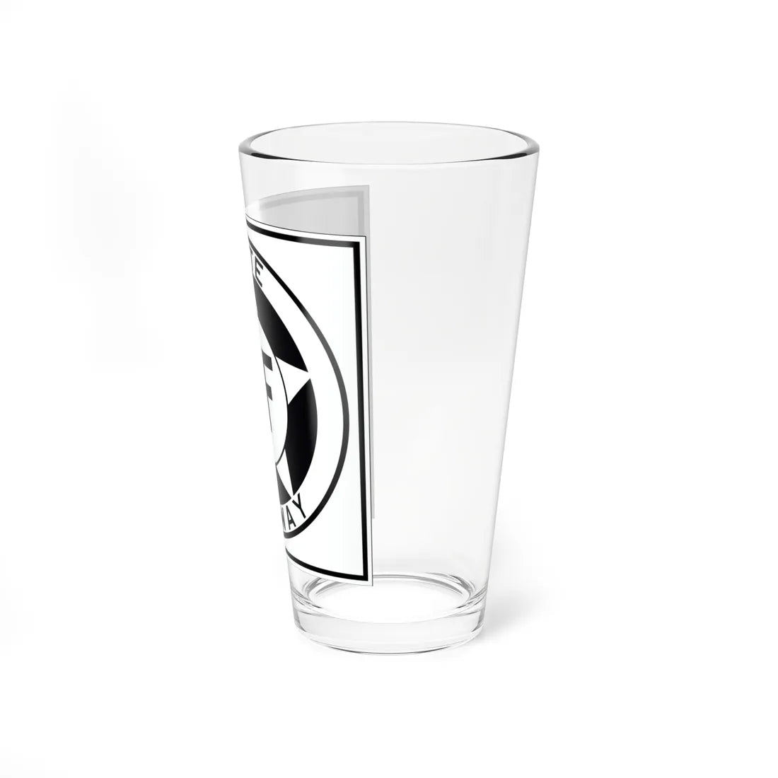 Texas 2F 1935 (Texas) (Road Sign) Pint Glss 16oz - Go Mug Yourself
