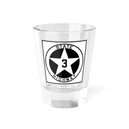 Texas 3 1917 (Texas) (Road Sign) Shot Glass 1.5oz 1.5oz - Go Mug Yourself