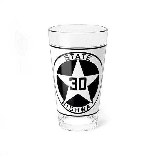 Texas 30 1917 (Texas) (Road Sign) Pint Glass 16oz 16oz - Go Mug Yourself