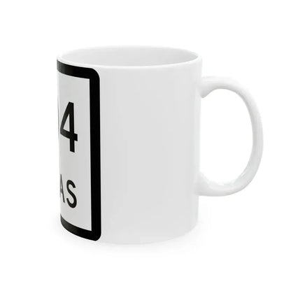 Texas 304 (Texas) (Road Sign) White Coffee Mug - Go Mug Yourself