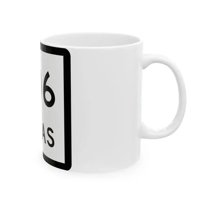 Texas 306 (Texas) (Road Sign) White Coffee Mug - Go Mug Yourself