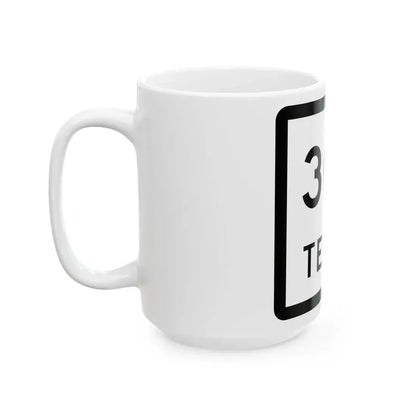 Texas 307 (Texas) (Road Sign) White Coffee Mug - Go Mug Yourself