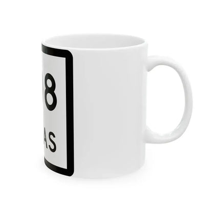 Texas 308 (Texas) (Road Sign) White Coffee Mug - Go Mug Yourself