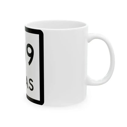 Texas 309 (Texas) (Road Sign) White Coffee Mug - Go Mug Yourself