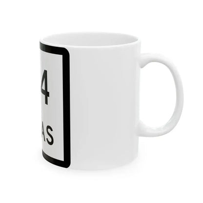 Texas 314 (Texas) (Road Sign) White Coffee Mug - Go Mug Yourself