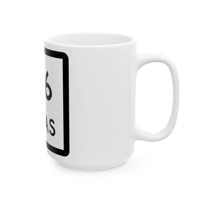 Texas 316 (Texas) (Road Sign) White Coffee Mug - Go Mug Yourself